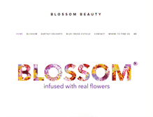 Tablet Screenshot of blossombeauty.com